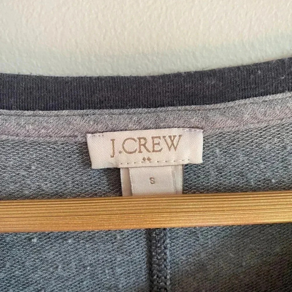 J. Crew Gray Long Sleeve Top - Picture 4 of 10